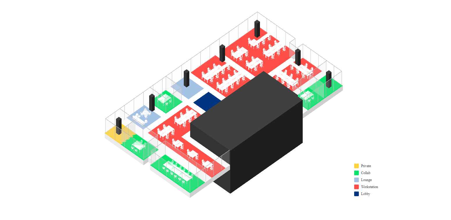 prompt user: "I want an office for me and my team of 60 people"